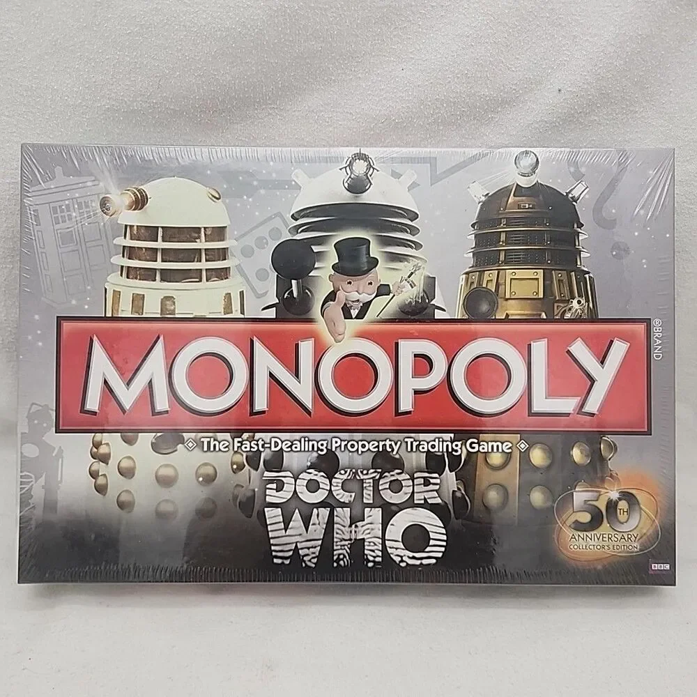 Game Monopoly Doctor Who Regeneration Edition Exclusive Tokens Board NEW Sealed